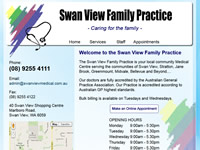 Swan View Medical Website