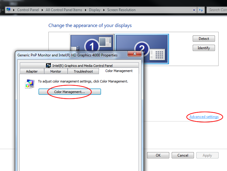 faq display calibration